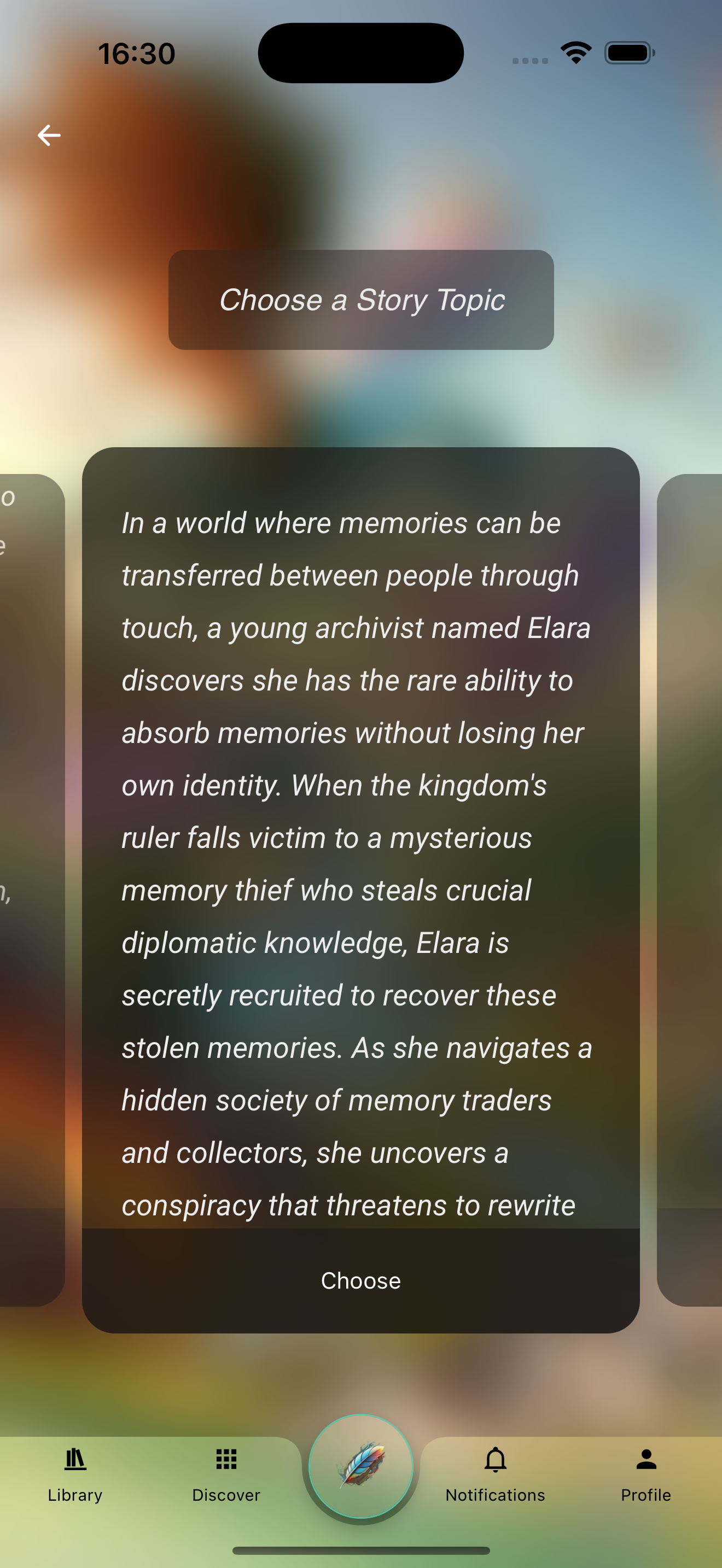 Story Topic Selection